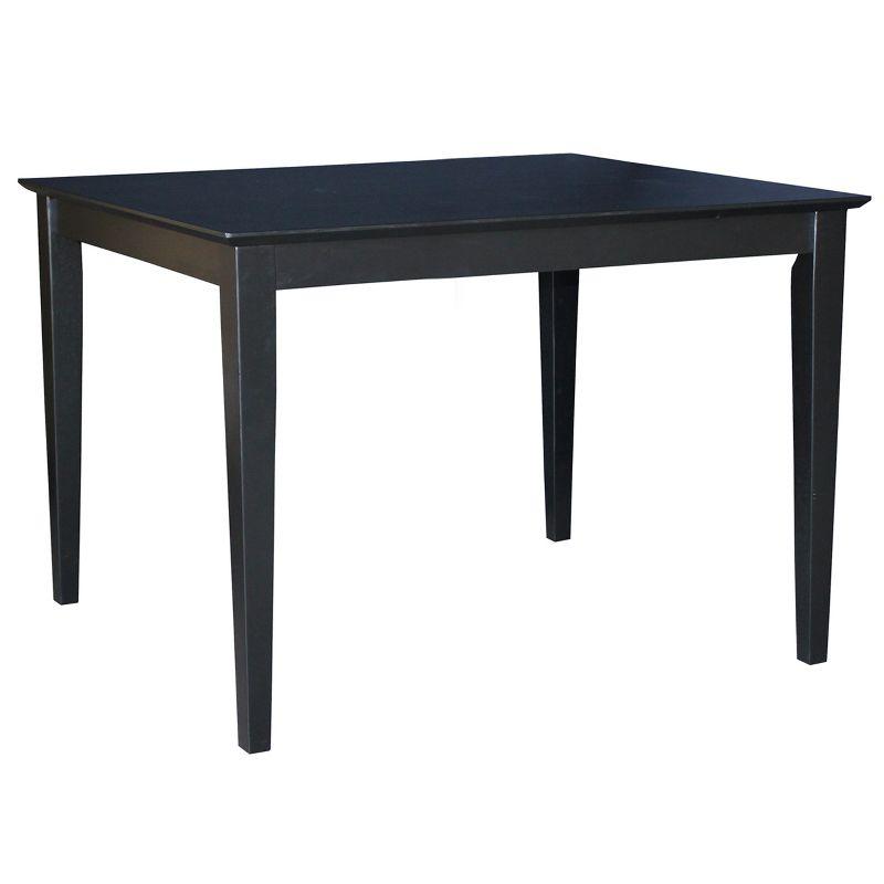 Elegant Solid Wood Shaker-Style Dining Table in Black