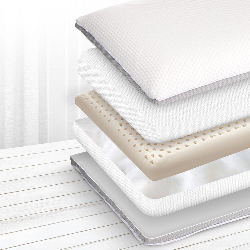 Dual-Sided Latex Foam Hypoallergenic Sleeping Pillow