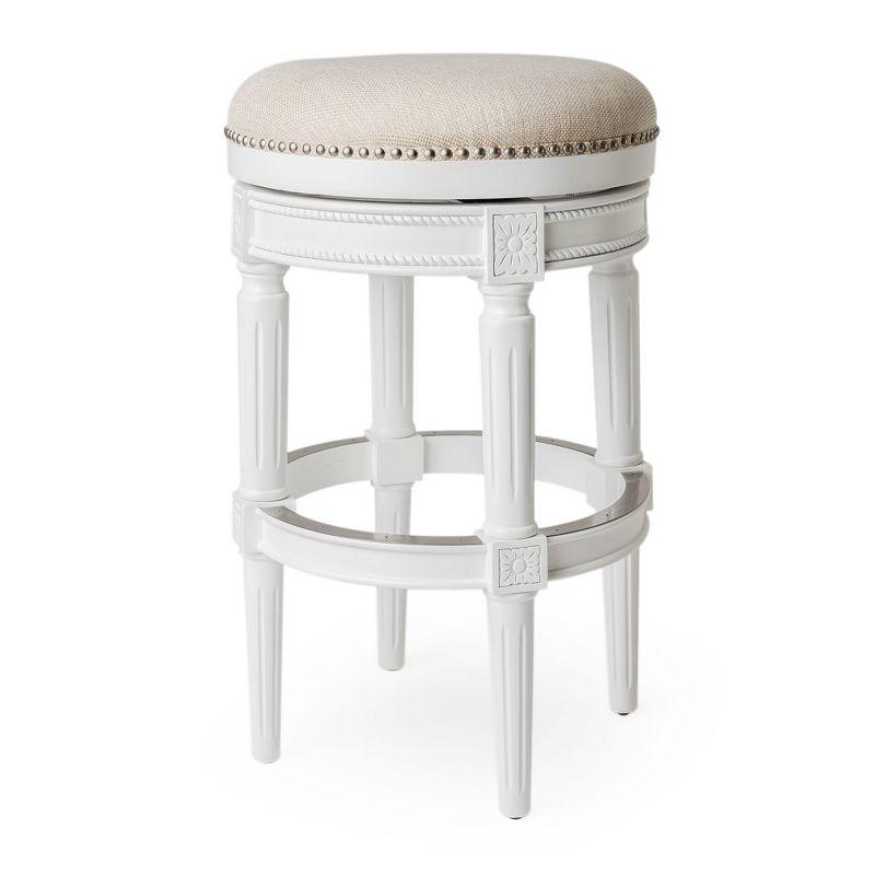 Maven Lane Maven Lane Pullman Backless Stool with Fabric Upholstery