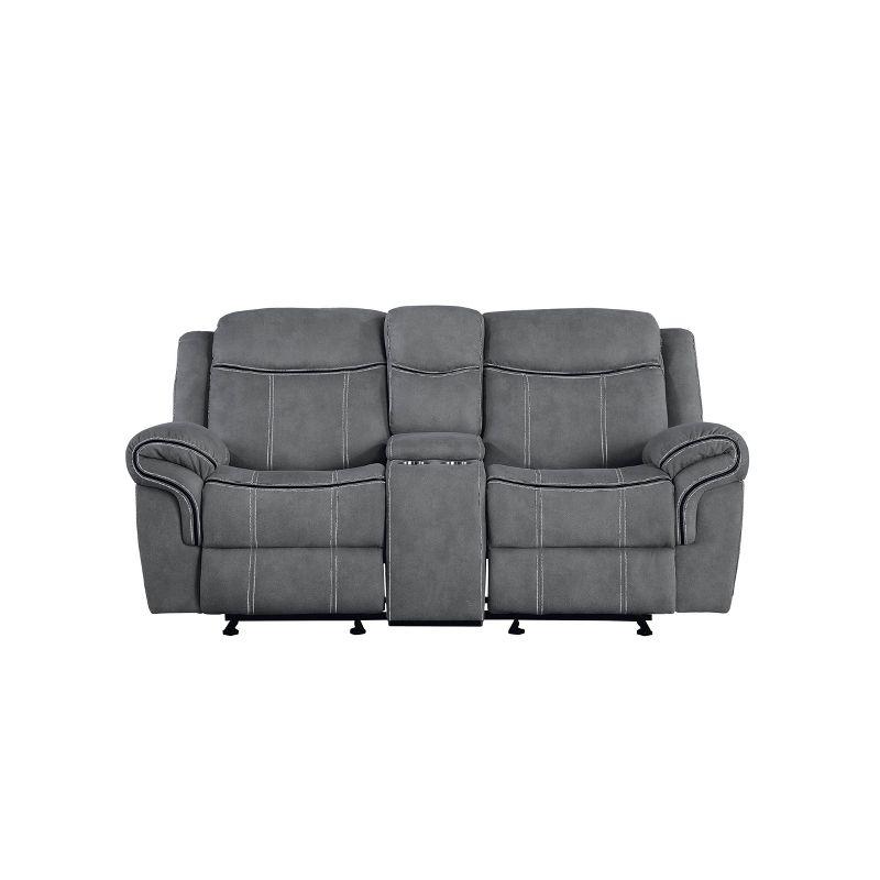 Acme Furniture 78" Zubaida Sofa Two Tone Gray Velvet