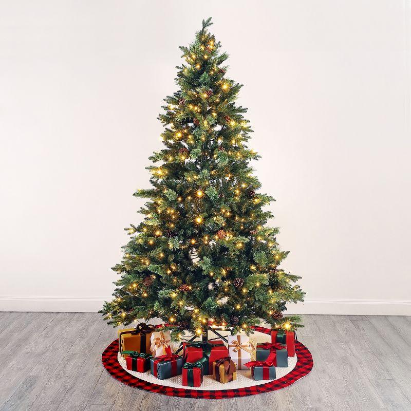 Safavieh Couture 7.5' Lighted Pine Christmas Tree