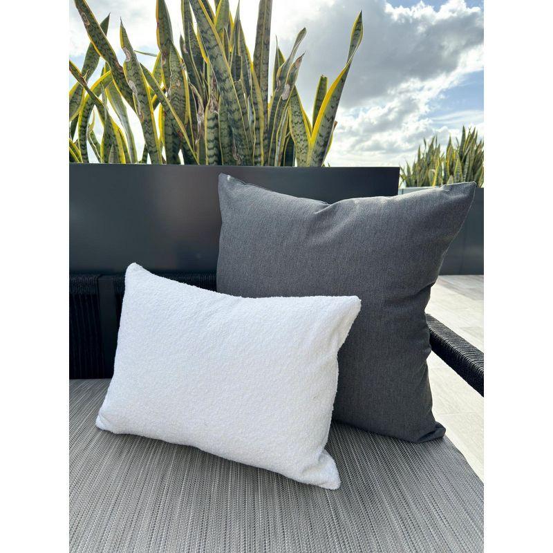 Essential Dark Grey Indoor Outdoor Pillow