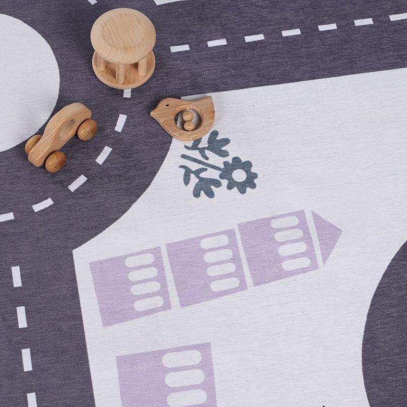 Path Non-Slip Kids Playroom Nursery Washable Indoor Area Rug, 2'x3', Ivory - Blue Nile Mills