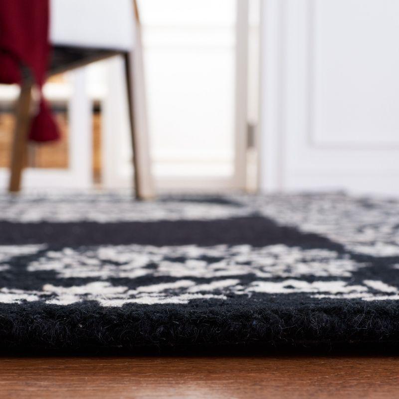 Empire EM826 Hand Tufted Area Rug - Black/Ivory - 8'x10' - Safavieh.