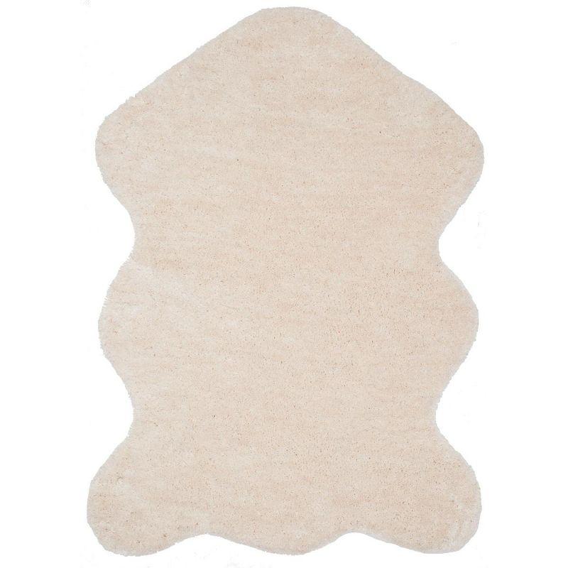 Sheep Shag SSG101 Hand Woven Indoor Area Rug - Ivory - 4'x6' - Safavieh.