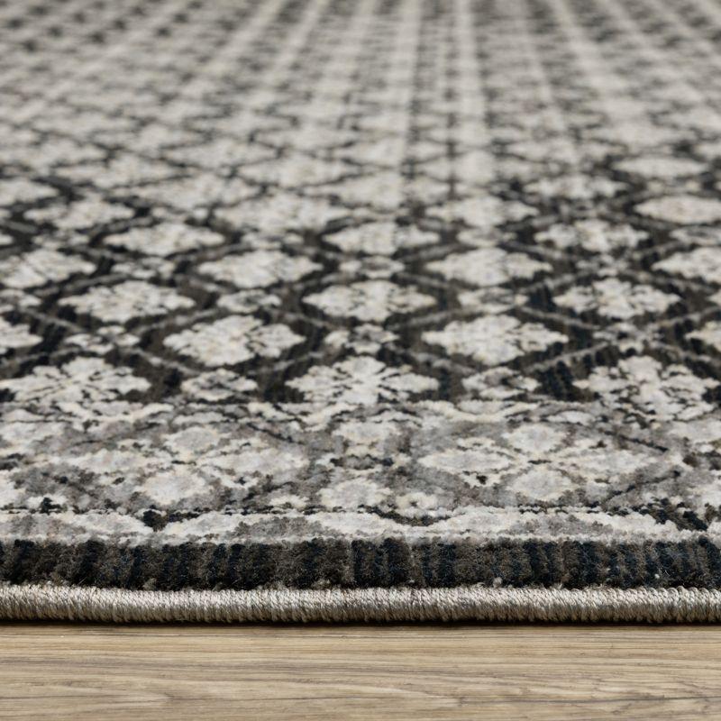 Oriental Weavers Chamberlain CH04A Black/ Grey Indoor Area Rug - 5'3" x 7'6"