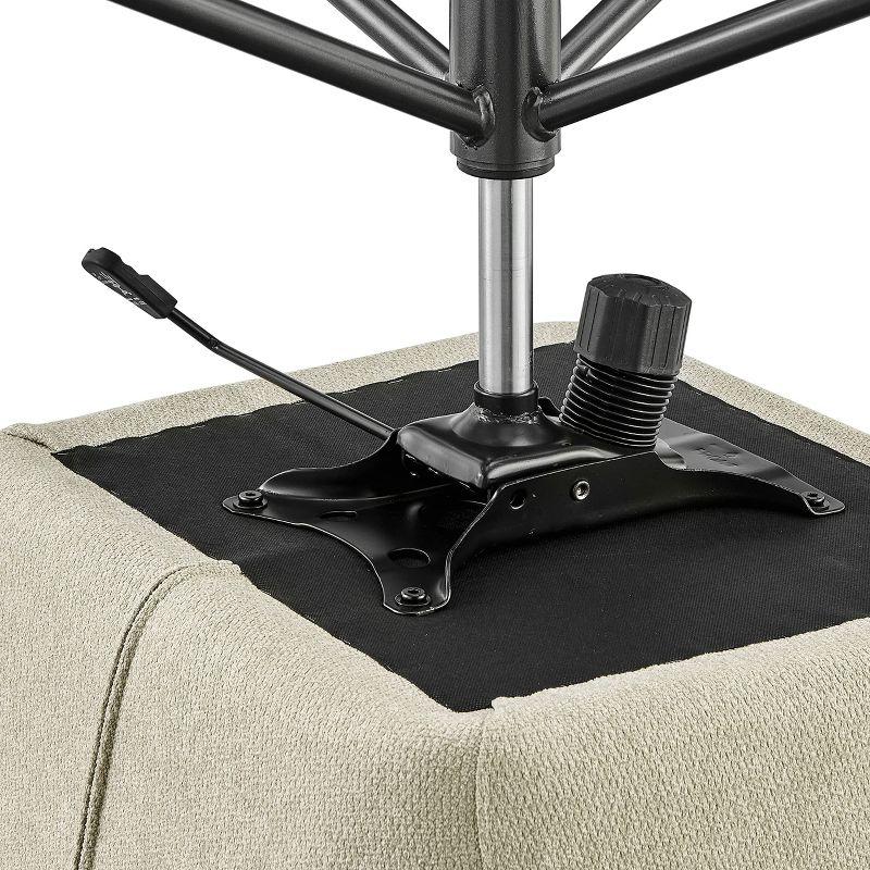 New Pacific Direct Thompson Fabric Swivel Office Arm Chair