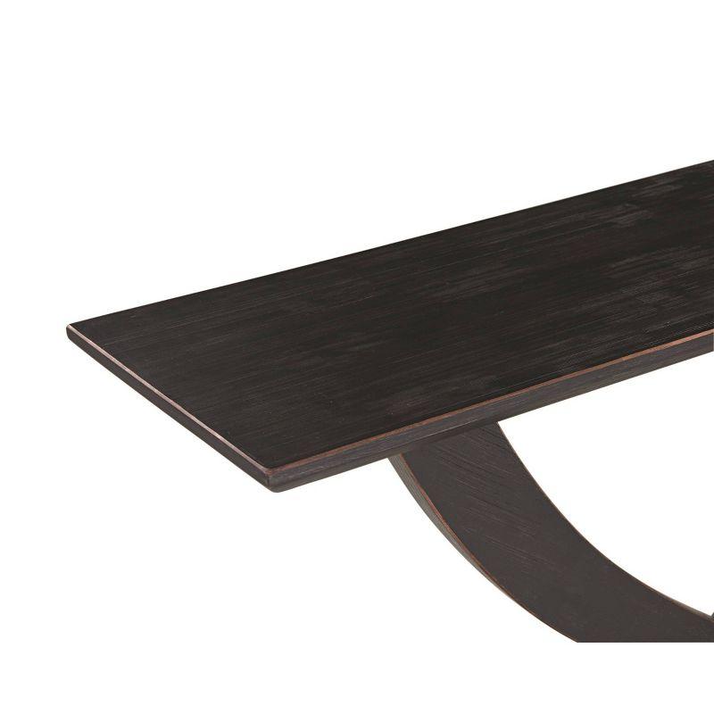 Rasmus Console Table Black Charcoal - Boraam: Acacia Wood, Hallway Display, Rubberwood Frame