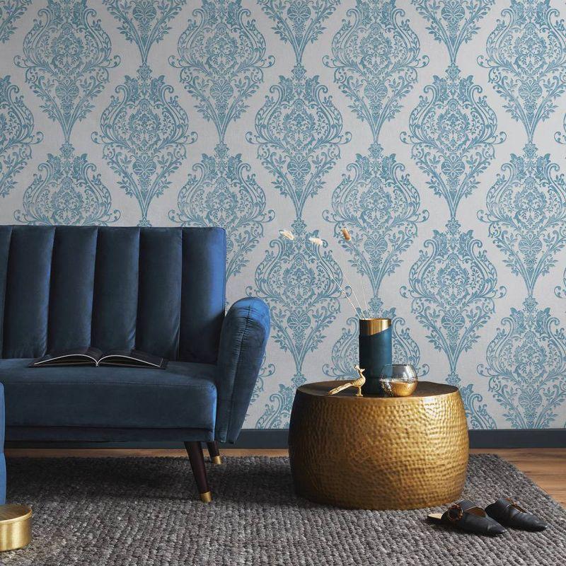 Tempaper Estate Damask Non Pasted Wallpaper