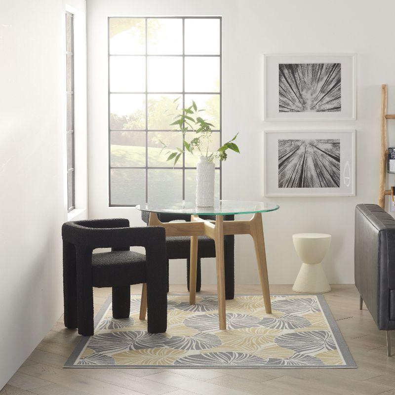 Waverly Sun N' Shade SND87 Indoor/outdoor Area Rug - Grey 4'3" x 6'3"