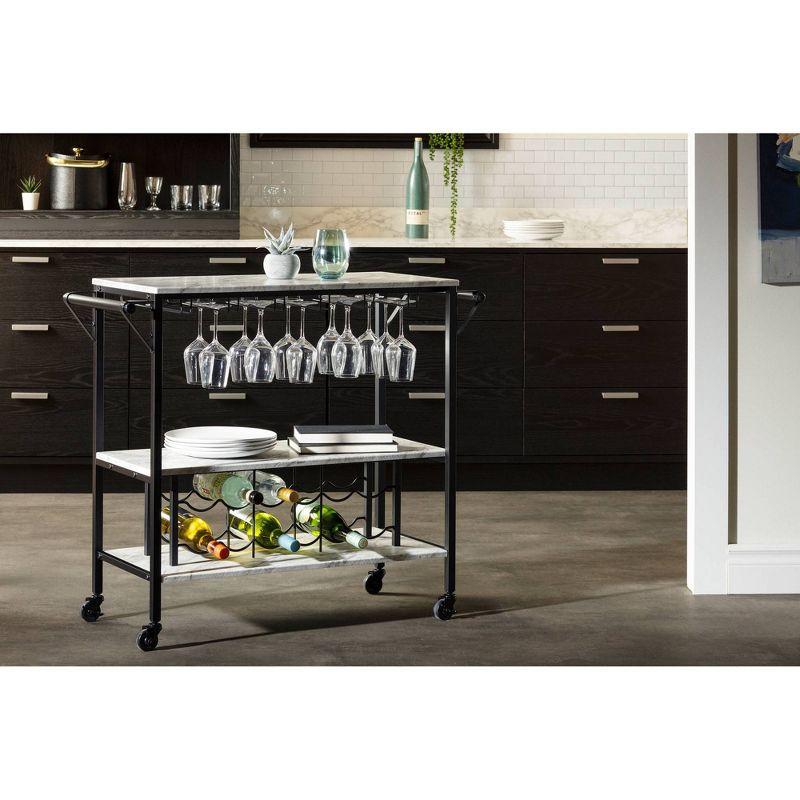 Maliza Metal Bar Cart