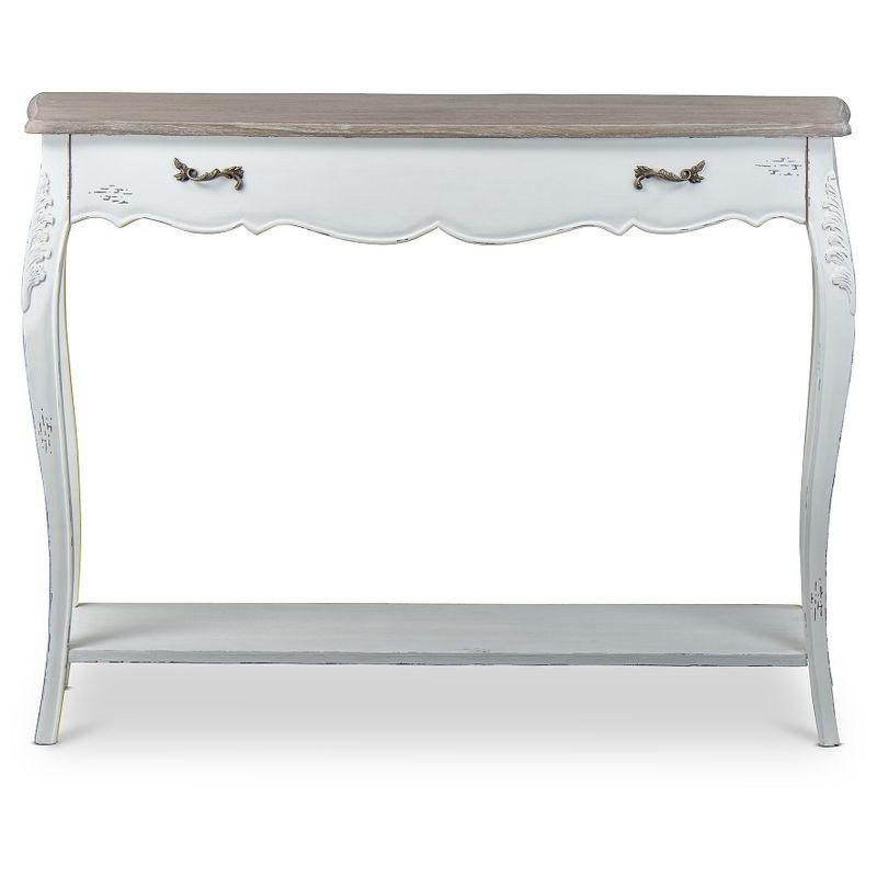 Bourbonnais Wood Traditional French Console Table - Baxton Studio