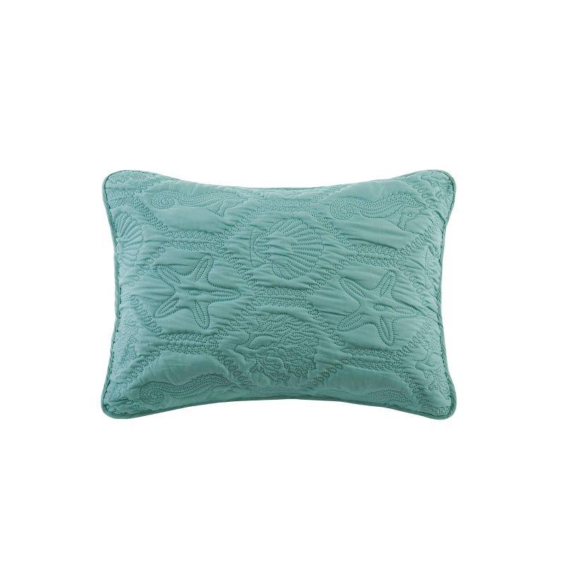 Shore Polyester Textured Sea Life Quilt Set