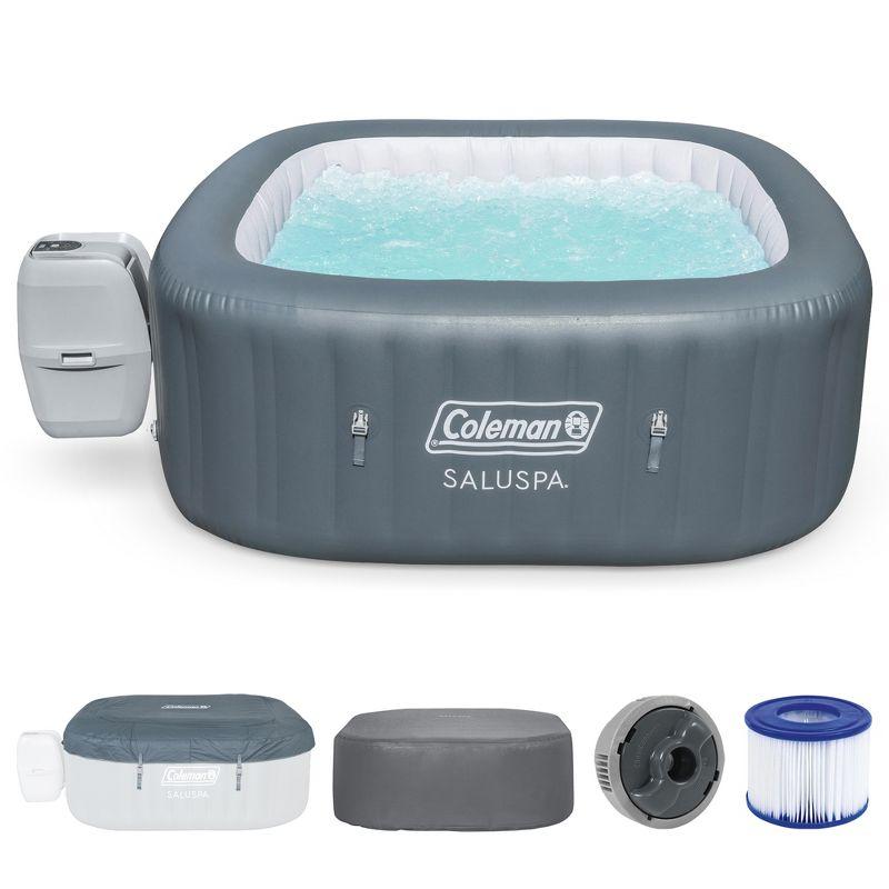 Bestway Bestway Coleman Hawaii Airjet Inflatable Hot Tub With Energysense Cover, Blue