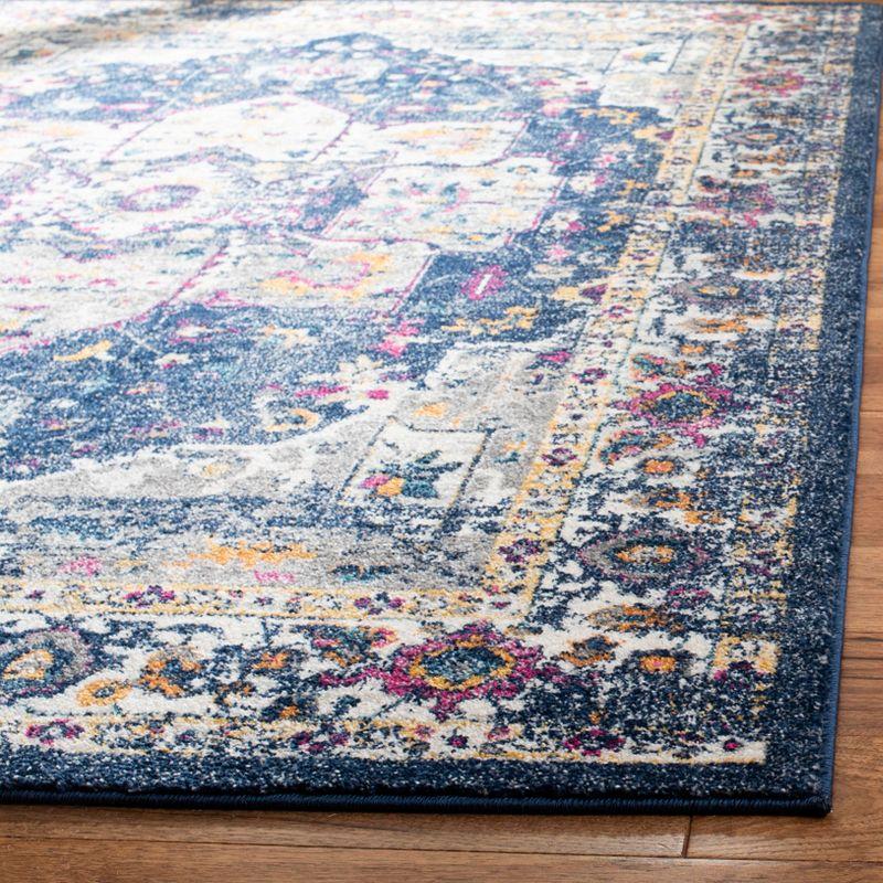 Evoke EVK275 Power Loomed Indoor Area Rug - Navy/Grey - 9'x12' - Safavieh