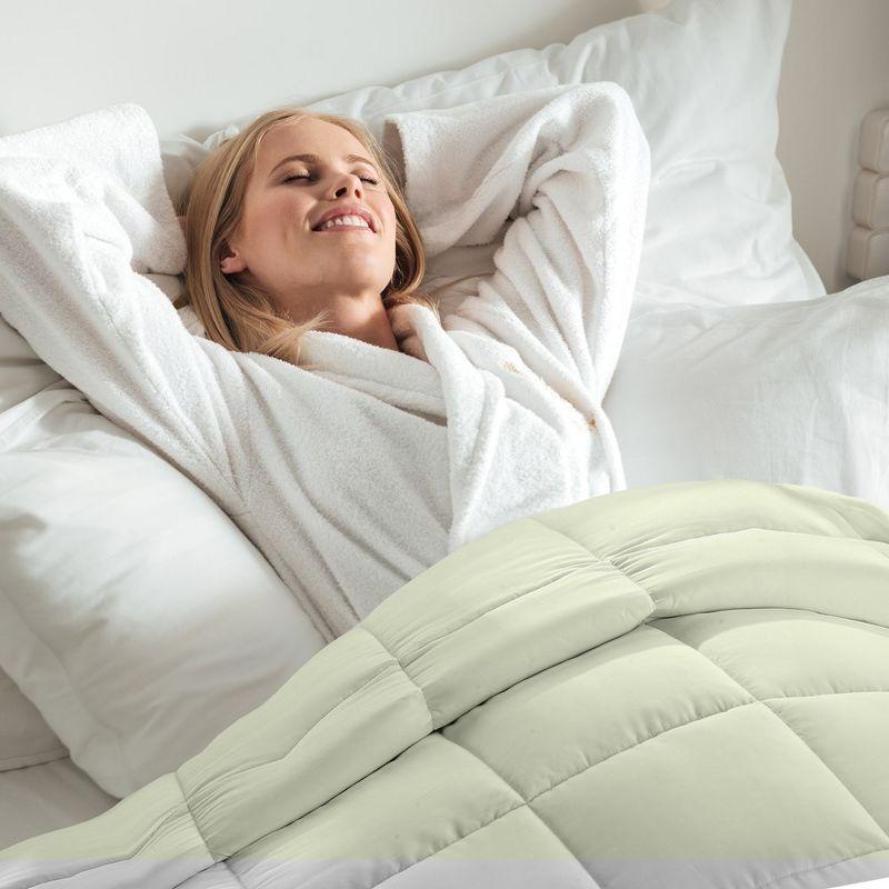 Cheer Collection Baffle Box Stitch Comforter