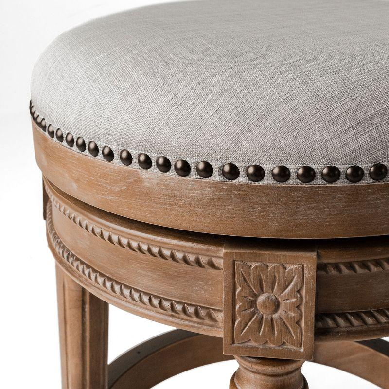 Maven Lane Maven Lane Pullman Backless Stool with Fabric Upholstery