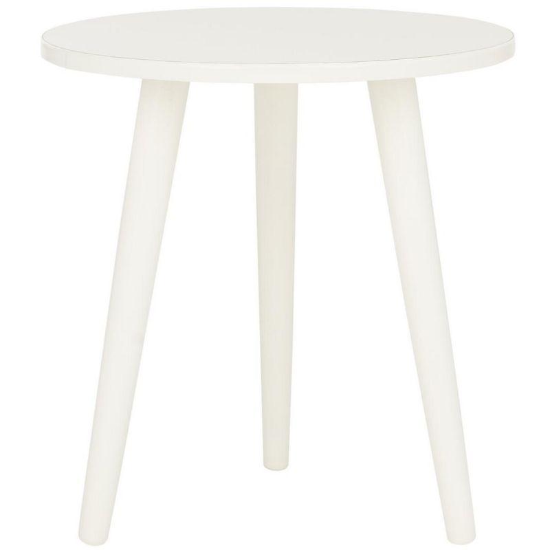 Orion Round Accent Table - Vintage White - Safavieh.