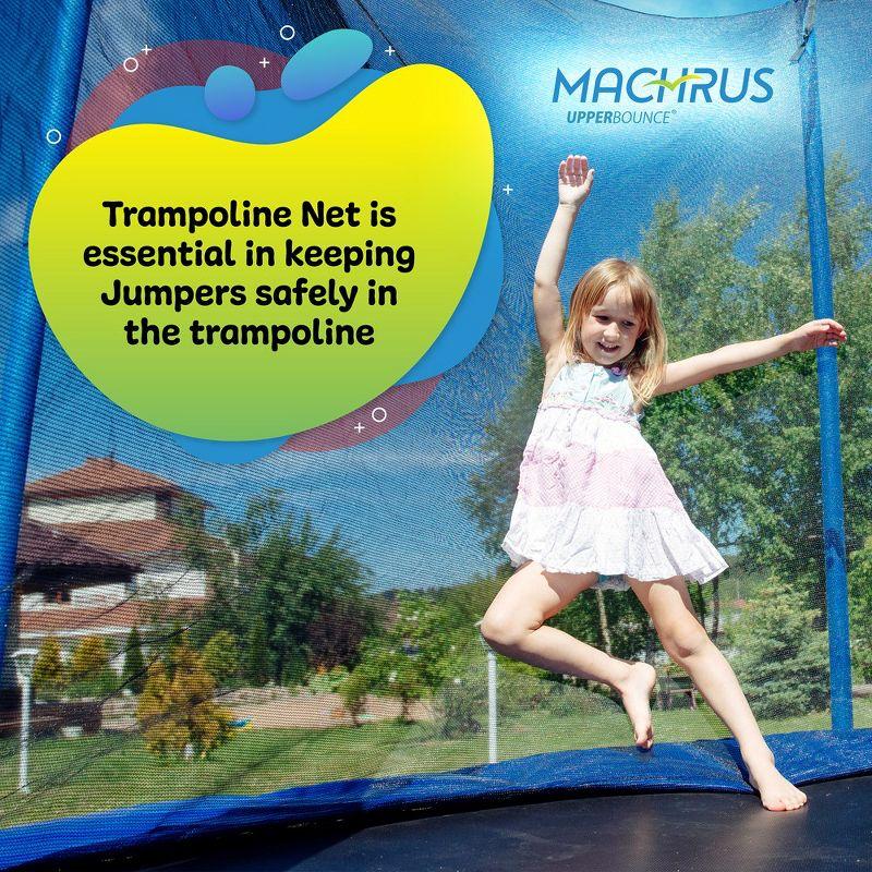 Machrus Upper Bounce Replacement Trampoline Net - Installs Outside of Frame