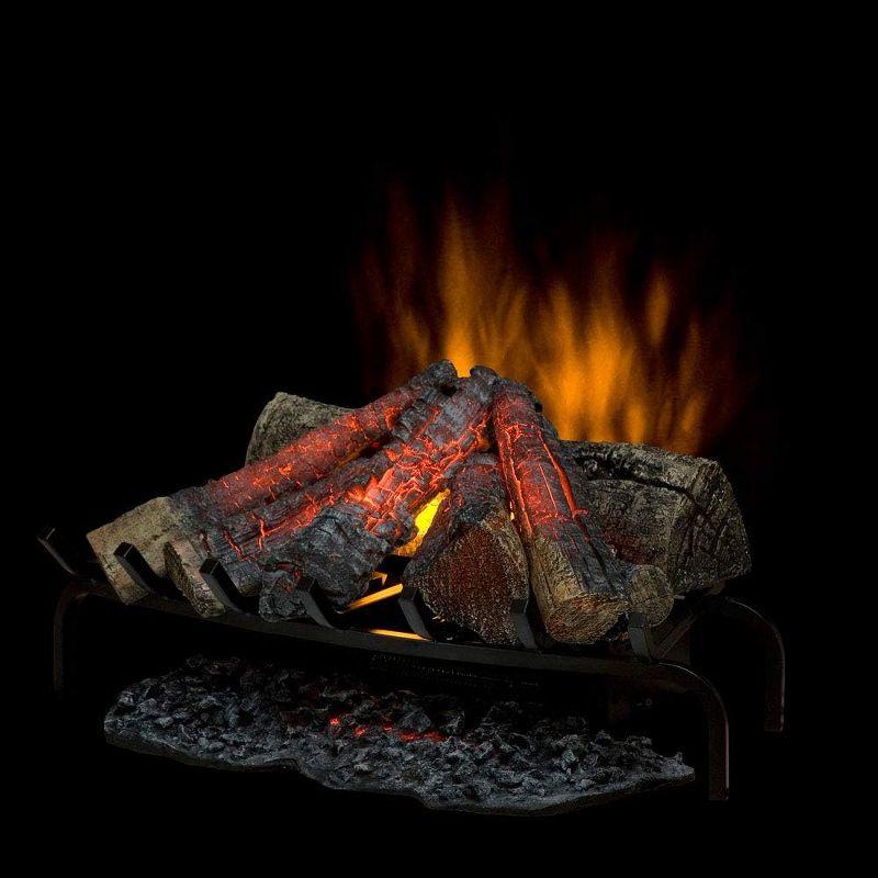 Dimplex 28-in Premium Electric Fireplace Log Set - Hand Finished Log Set - Realistic Flame, 400 SQFT