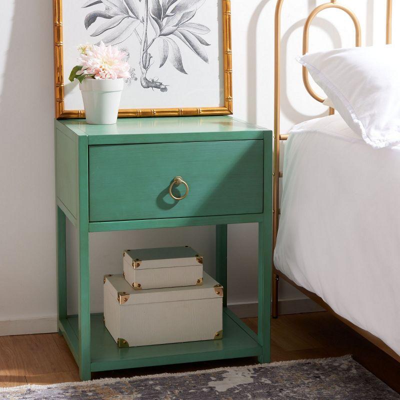 Yudi 1 Drawer 1 Shelf Nightstand  - Safavieh