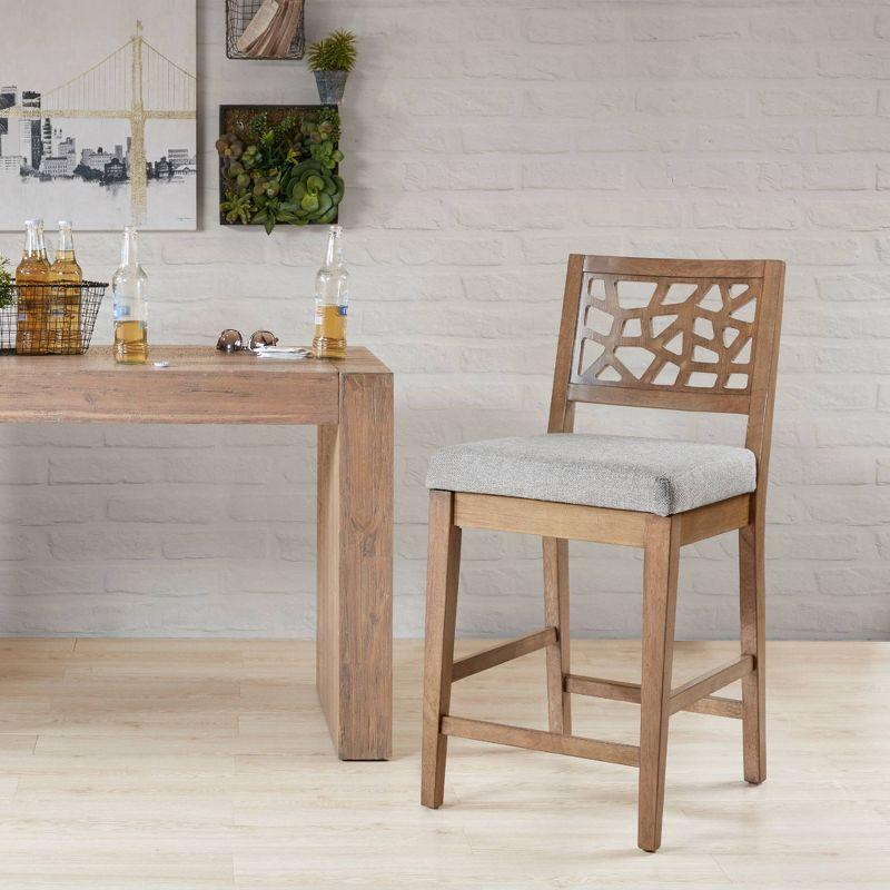 Porschia Solid Wood Bar & Counter Stool