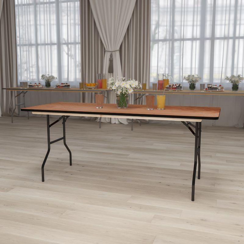 Flash Furniture Wofford Rectangular Wooden Folding Training and Event Table