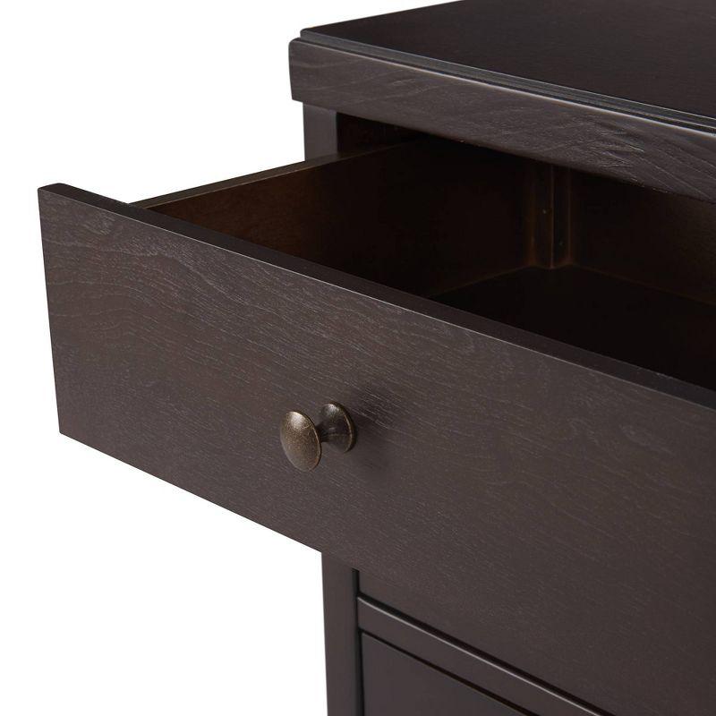 ClickDecor Finley Solid Wood Fully Assembled 3 Drawer Nightstand