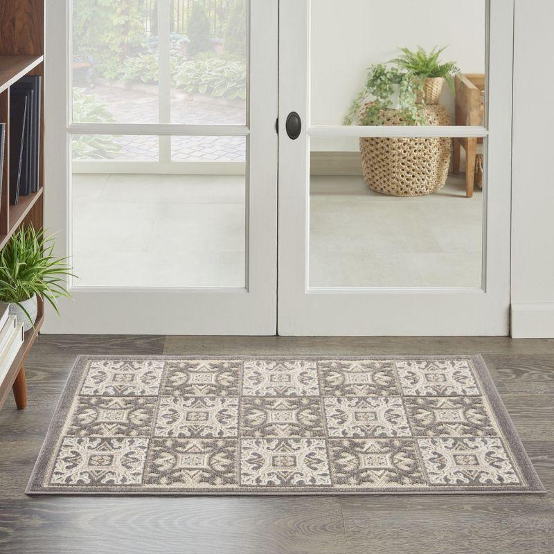 Nourison Aloha Modern Mosaic Outdoor Rug