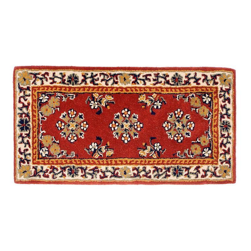 ACHLA Designs 44" Long Minuteman International Oriental Rectangular Hearth Rug: Wool, Fire-Resistant