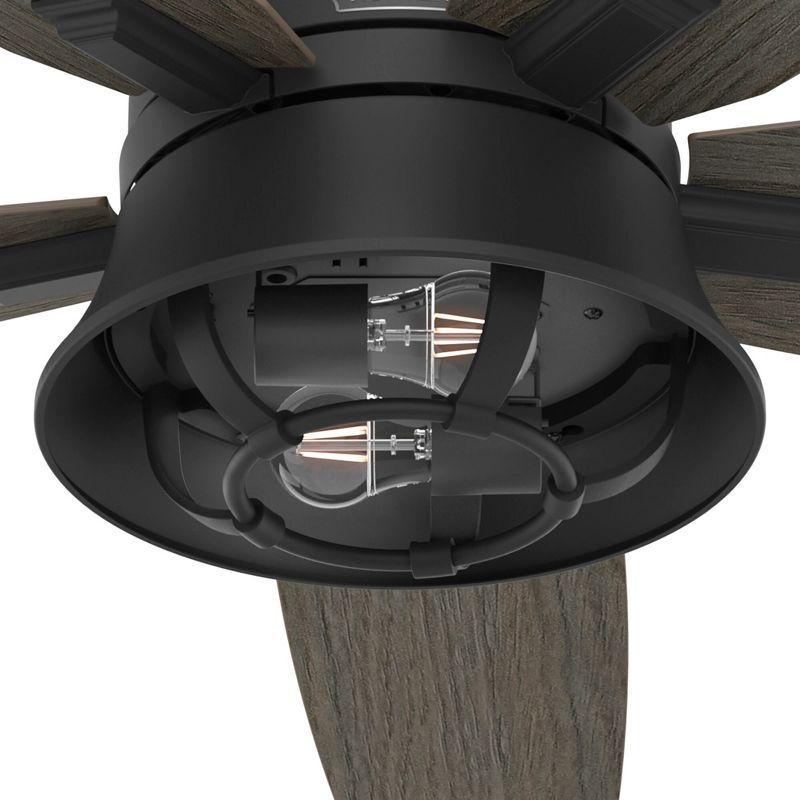 52" Hampshire 5 - Blade Ceiling Fan With LED Light Kit And Handheld Remote