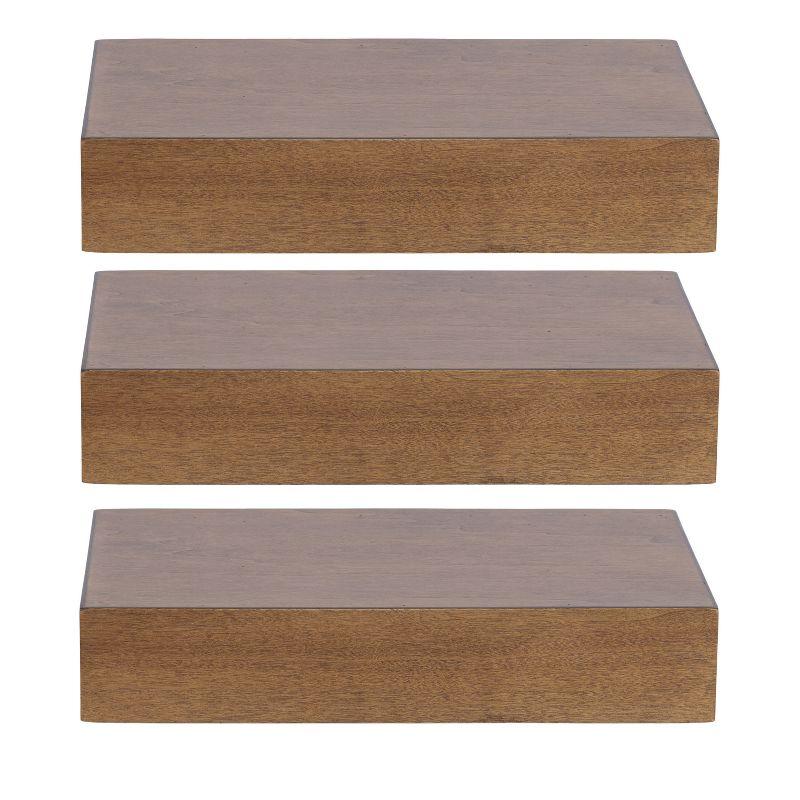 Kate & Laurel All Things Decor 12" Havlock Wood Floating Shelves