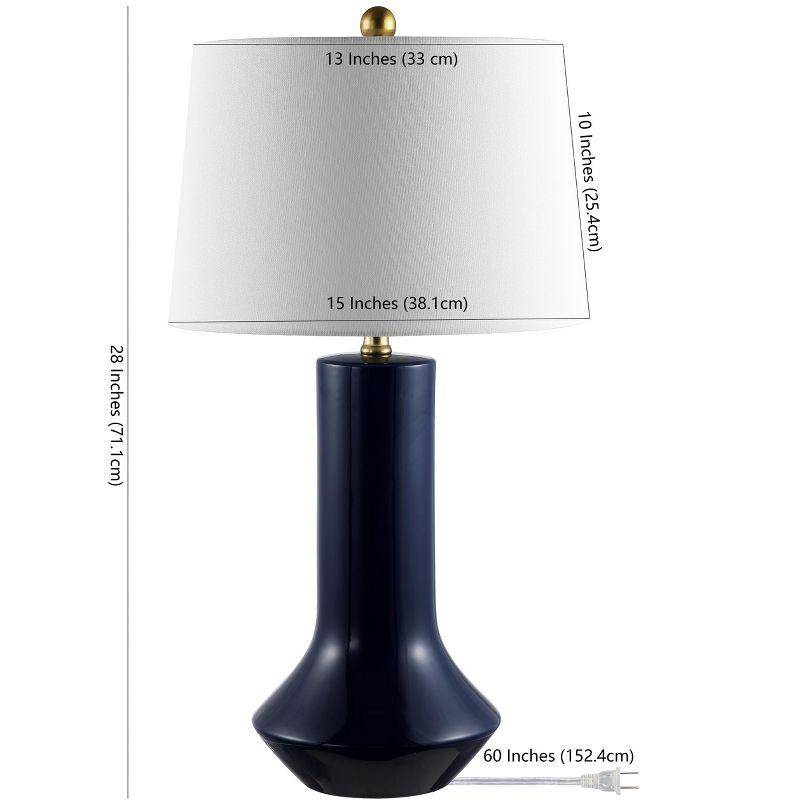 Wells Ceramic Table Lamp - Navy Blue - Safavieh.