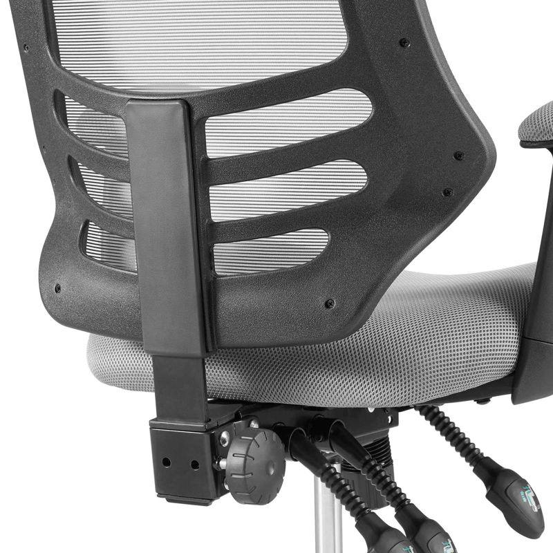 Calibrate Gray Mesh Adjustable Swivel Drafting Chair