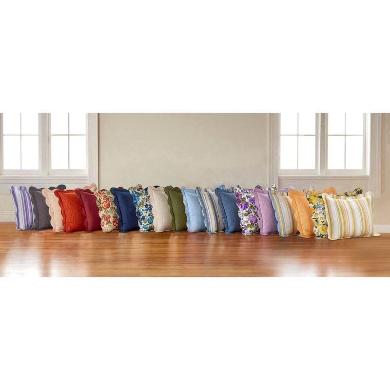 BrylaneHome Florence Sham - King, Blue Stripe