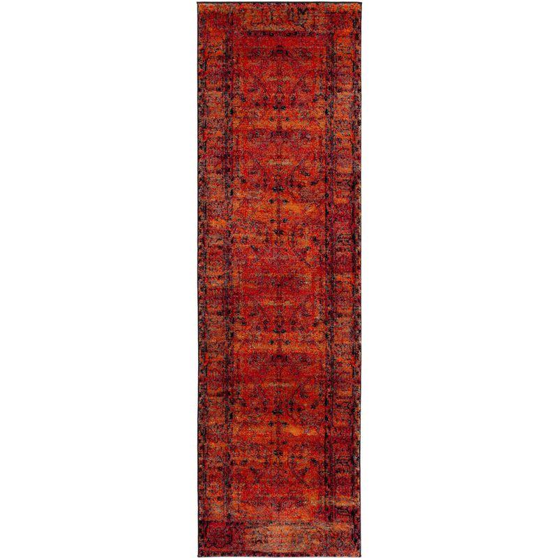 Vintage Hamadan VTH216 Power Loomed Runner Rug - Orange - 2'3"x10' - Safavieh.