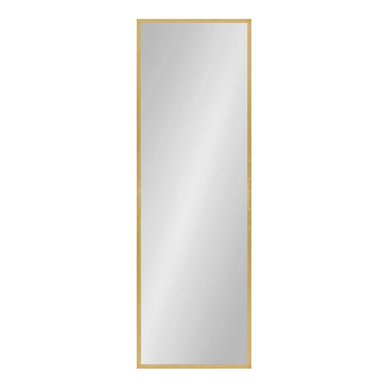 Travis Rectangular Gold Wood Framed Wall Mirror