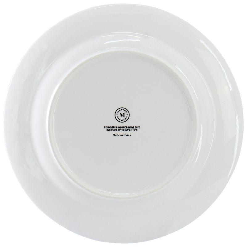 Martha Stewart Martha Stewart Porcelain China Dinnerware Set - Service for 4
