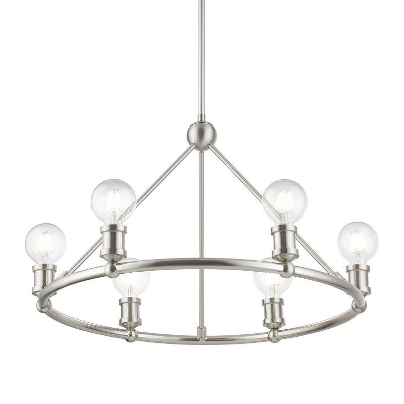 Livex Lighting Lansdale 6 - Light Chandelier in  Brushed Nickel