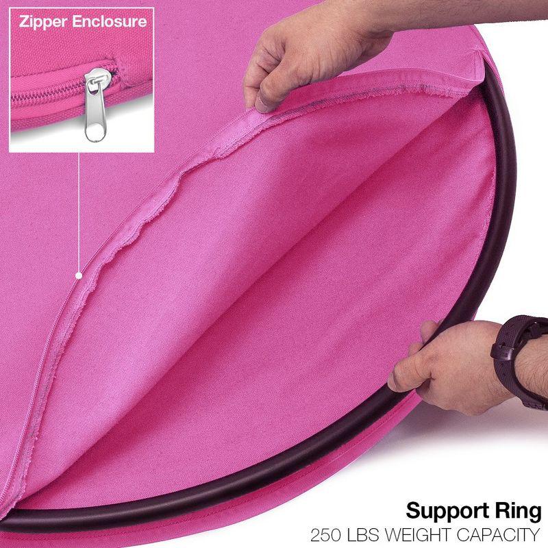 Sorbus Pink Kids Nest Swing - Tree Tent Sensory Swing for Kids Indoor Outdoor Use - 250lbs