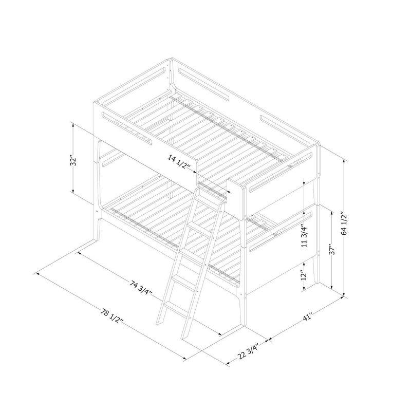 Bebble Twin Standard Bunk Bed by South Shore