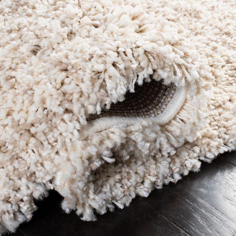 Hudson Shag SGH295 Power Loomed Indoor Area Rug - Ivory/Beige - 4'x6' - Safavieh
