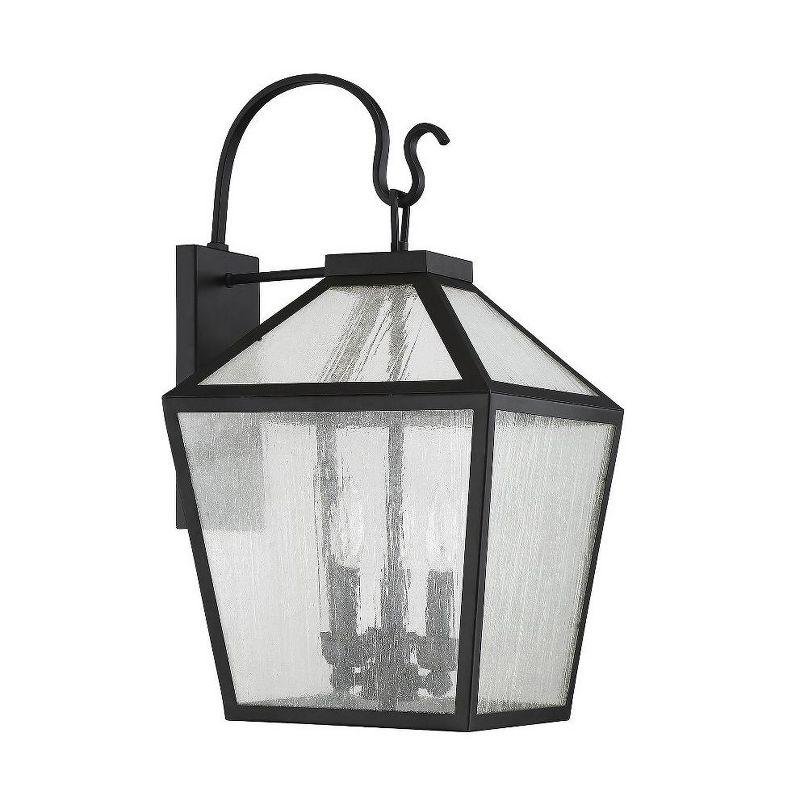 Savoy House Woodstock 3 - Light Wall Light in  Black
