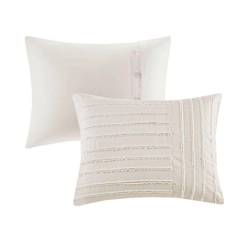 Ivory King Cotton Jacquard Down Alternative Bedspread Set