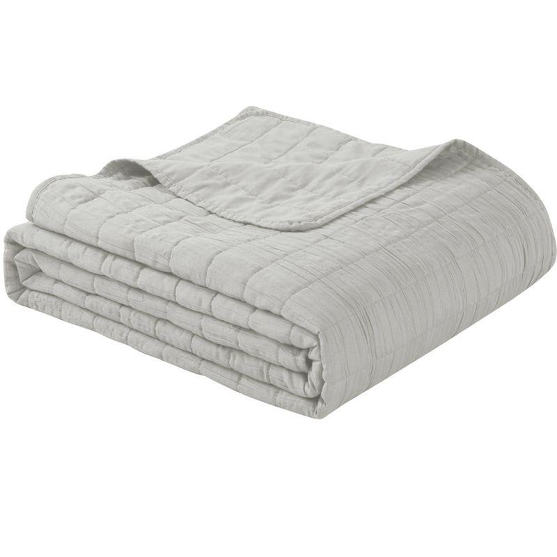 Swift Home Ultra Soft Crinkle Washed Microfiber 3-Piece Quilt Set