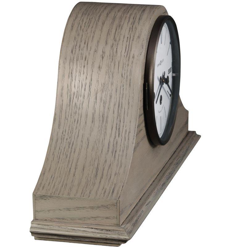 Lakeside Modern & Contemporary Roman Numeral Oak Wood Key-Wind/Westminster Tabletop Clock in Gold