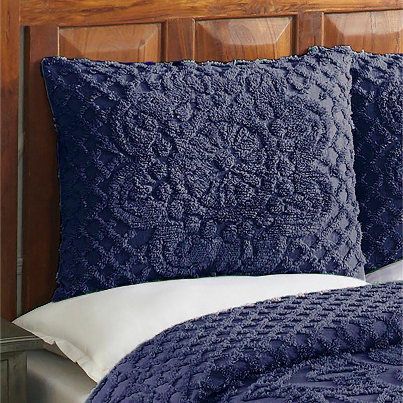 Better Trends Trevor Bedspreads 100% Cotton Chenille - Traditional Medallion Bedding Set, Luxurious All Season Comfort, Machine Washable Trevor Collection Bedspread Set