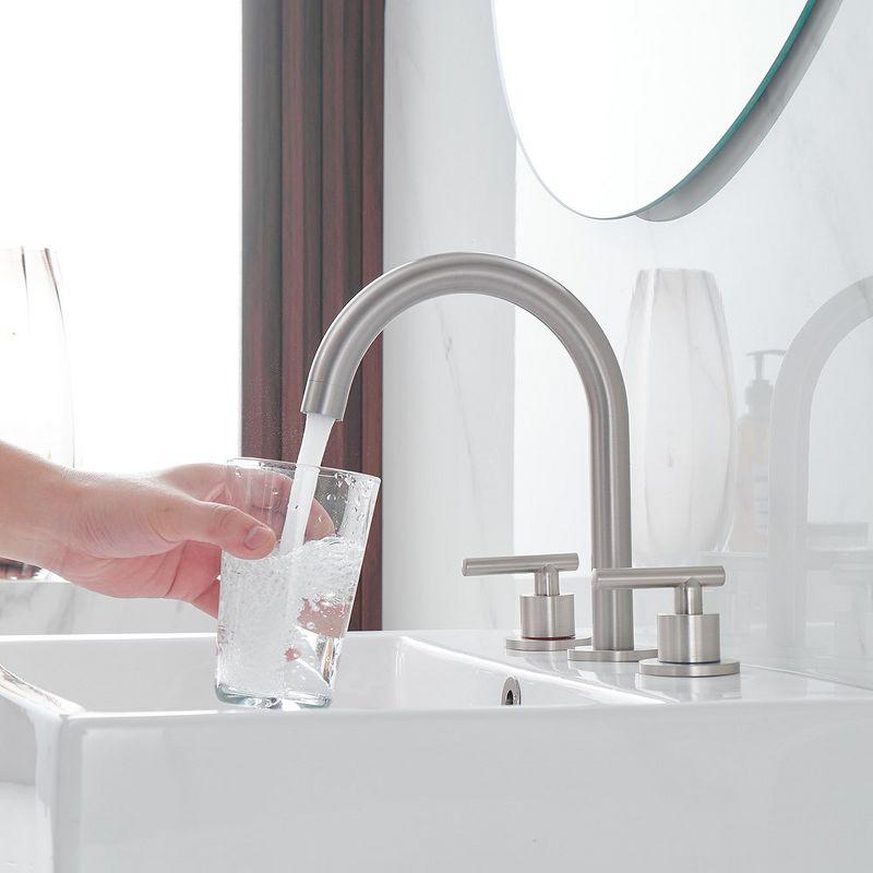 Widespread 2-handle Bathroom Faucet with Drain Assembly