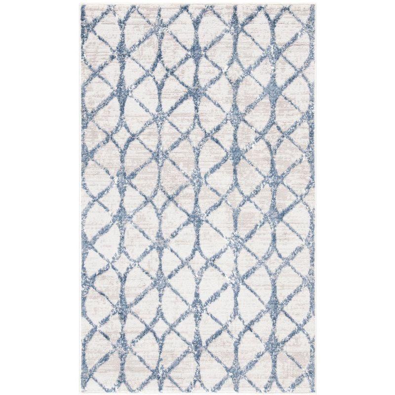 Amelia ALA792 Power Loomed Area Rug - Grey/Blue - 4'x6' - Safavieh.