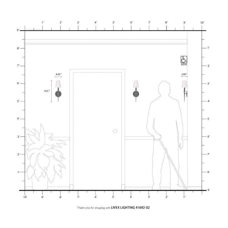Livex Lighting Witten 1 - Light Wall Light in  Polished Brass